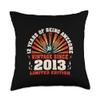 12th Birthday 12 Year-Old Guitarist Guitar Lovers Born 2013 Throw Pillow view 1