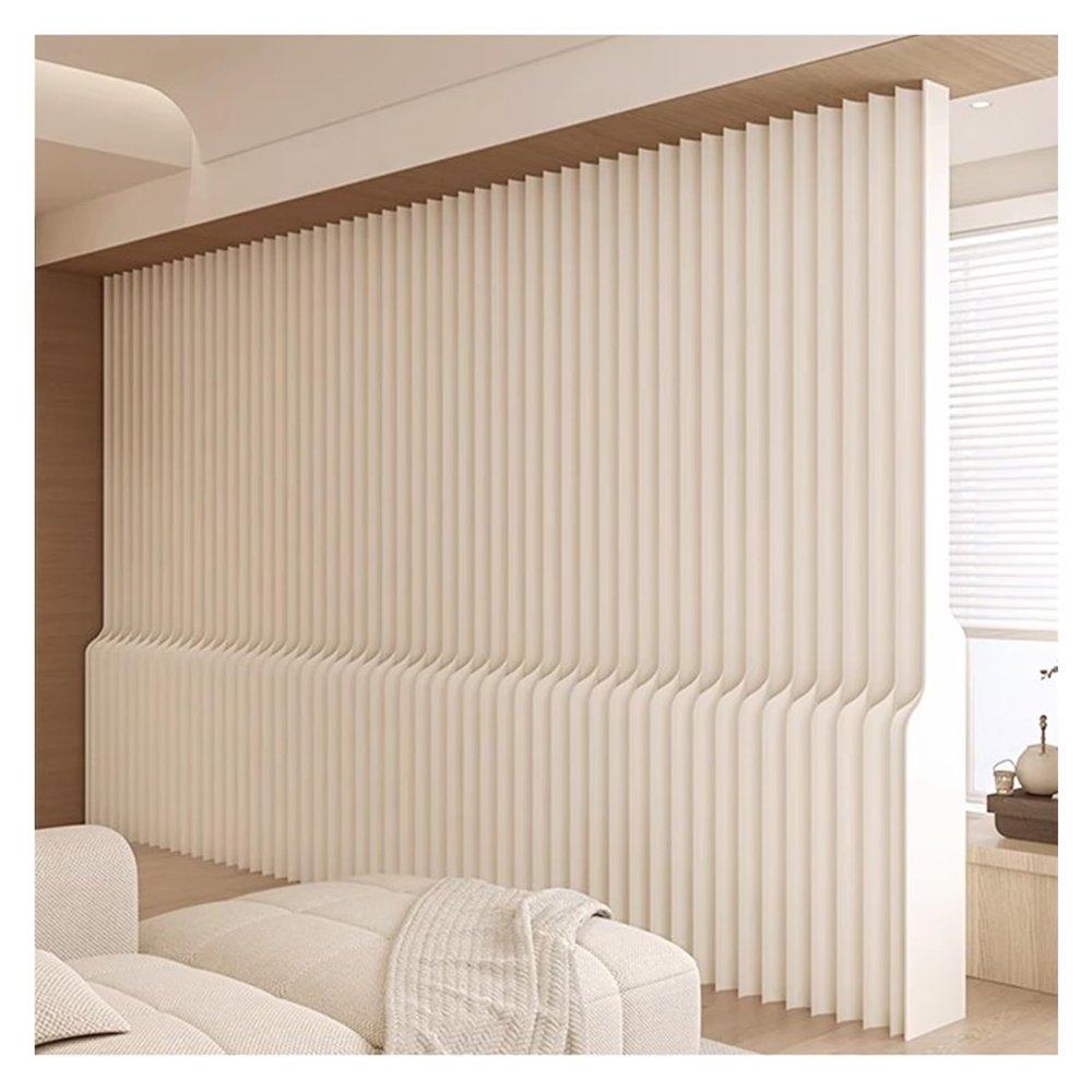 A 7.8FT High Paper Room Divider, Flexible Partition Paper Wall, Retractable Temporary Wall Screen Room Divider(3x1.5m/9.8x4.9FT)