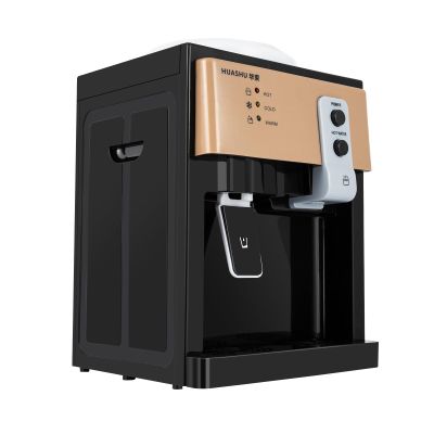 Top Loading Water Cooler Dispenser, Desktop Electric Water Dispenser, 3 Temperature Settings Boiling Water, Electric Hot and Cold Cooler Dispenser for Home Office Coffee Tea Bar, Gold 550w