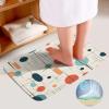 Bathroom Rug Modern Mid Century 3 Pieces Bathroom Rugs Bath Set Non-Slip Ultra Soft Carpet Mats Absorbent with U-Shaped Toilet for Toilet Bath Mat Set view 4