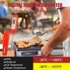 Ausenzup Meat Thermometer - Digital Food Thermometer for Cooking Kitchen - Automatic Calibration Pen Style Electronic Pocket Thermometer for Water Temperature, Barbecue (Red) view 2