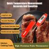 Ausenzup Meat Thermometer - Digital Food Thermometer for Cooking Kitchen - Automatic Calibration Pen Style Electronic Pocket Thermometer for Water Temperature, Barbecue (Red) view 3