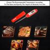 Ausenzup Meat Thermometer - Digital Food Thermometer for Cooking Kitchen - Automatic Calibration Pen Style Electronic Pocket Thermometer for Water Temperature, Barbecue (Red) view 4