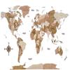3D Wooden World Map, Wall Decor, 3D World Map, Wooden World Map, Home Decor (Cal King) view 1