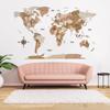 3D Wooden World Map, Wall Decor, 3D World Map, Wooden World Map, Home Decor (Cal King) view 2