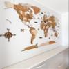3D Wooden World Map, Wall Decor, 3D World Map, Wooden World Map, Home Decor (Cal King) view 4