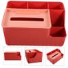 ABOOFAN Multifunctional Storage Box Living Room Decor Office Desk Organizer Paper Tissue Napkin Holder Container Plastic Material view 2