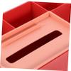 ABOOFAN Multifunctional Storage Box Living Room Decor Office Desk Organizer Paper Tissue Napkin Holder Container Plastic Material view 4