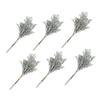 HOLIDYOYO 6pcs Faux Flower Branches Silver Eucalyptus Artificial Stems for Home Decor Wedding Arrangements and Photography Props view 1
