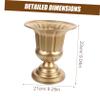 ORFOFE Floral Urn Vase Metal Urn Planter Retro Iron Flowerpot for Home Decor Flower Holder view 4