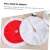 MOBUTOFU 2pcs Mini Christmas Tree Skirt Soft Xmas Decor for Desktop Trees Cozy Atmosphere Holiday Decoration and Design for Home and Parties view 2