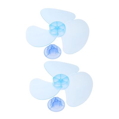 CHILDWEET 12in Universal Fan Replacements 2pcs Plastic Stand Fan Leaves for Cooling Fanner Easy Install