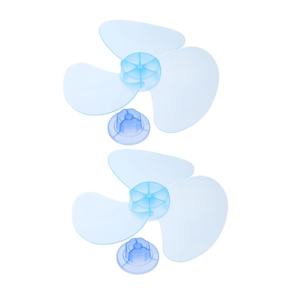 CHILDWEET 12in Universal Fan Replacements 2pcs Plastic Stand Fan Leaves for Cooling Fanner Easy Install