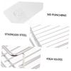 ULDIGI Nail- Storage Rack Stainless Holder Wall-Mounted Shelving Rack Rustproof for Long Use view 4