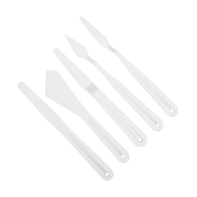 OHPHCALL Plastic Painting Spatula Set Durable Art Mixing Tools for Oil and Acrylic Painting Ergonomic Handles Lightweight Design for Artists and Beginners