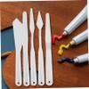OHPHCALL Plastic Painting Spatula Set Durable Art Mixing Tools for Oil and Acrylic Painting Ergonomic Handles Lightweight Design for Artists and Beginners view 3