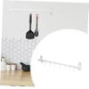 Hoement Kitchenware Hanging Rack Hooks Movable Double Pole Kitchen Organizer for Pots Pans and Utensils Space-saving Wall-mounted Storage for Modern Kitchens view 3