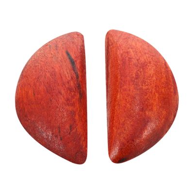 COLLBATH 2pcs Taoist Divination Cups Peach Wood Spiritual Tools for Home Decor Traditional Chinese Gua Cups for Divination and Meditation Unique Artistic Atmosphere
