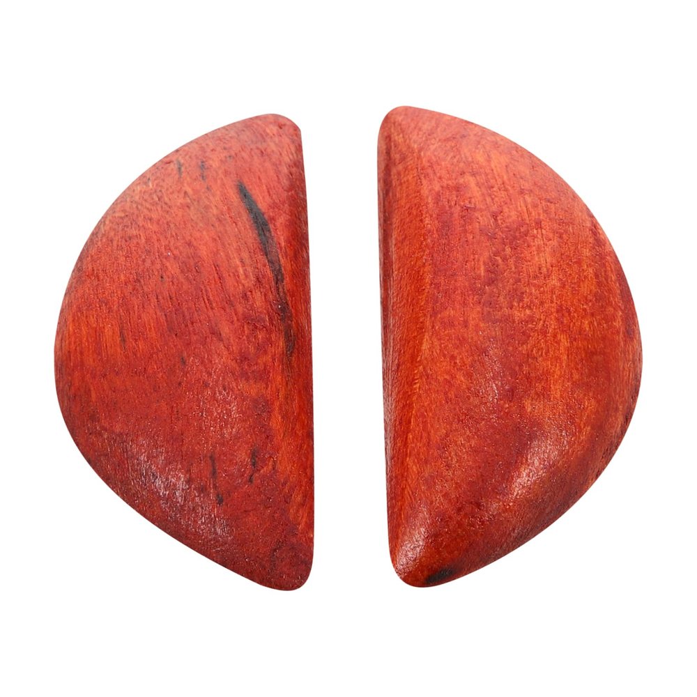 COLLBATH 2pcs Taoist Divination Cups Peach Wood Spiritual Tools for Home Decor Traditional Chinese Gua Cups for Divination and Meditation Unique Artistic Atmosphere