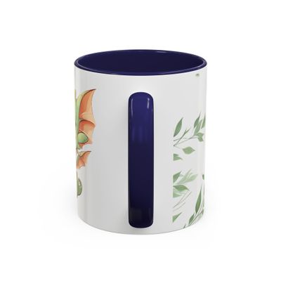 Ceramic Mug - Tea, Please, Cute Green Dragon mug