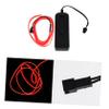 GETAJGHSD Led Neon Light Flexible Rope Neon Light for Decoration Car Interior Lighting for Parties Halloween and Christmas Cosplay Battery Box Safe and Energy Efficient view 4