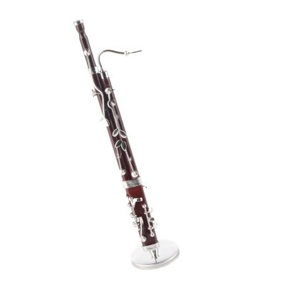 YRELIZY Decorative Musical Instrument Models Simulation Miniature Basson Craft Decoration Mini Musical Instrument Model Ornaments Home Decor Gift