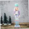 OKUMEYR Wooden Nutcracker Puppet Decoration Hand-Painted Xmas Nutcracker Figure for Home Hotel and Restaurant Decor Christmas Ornament view 2