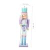 OKUMEYR Wooden Nutcracker Puppet Decoration Hand-Painted Xmas Nutcracker Figure for Home Hotel and Restaurant Decor Christmas Ornament view 3