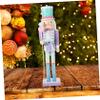 OKUMEYR Wooden Nutcracker Puppet Decoration Hand-Painted Xmas Nutcracker Figure for Home Hotel and Restaurant Decor Christmas Ornament view 4