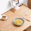 XUNTING Kitchen Tables Solid Wood Small Apartment Dining Table Storage Nordic Oak Desk Modern Simple Dining Table Log Folding Table Breakfast Table view 2
