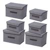 CHILDWEET 3sets Foldable Storage Boxes Organizers Lid for Clothes Toys and Stylish Bins for Bedroom Laundry Room and Closet Organization view 1