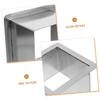 CAXUSD Stainless Steel Square Countertop Trash Chute Grommet for Kitchen Embedded Waste Disposal for Home Cafe Office Practical and Stylish Design view 2