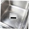 CAXUSD Stainless Steel Square Countertop Trash Chute Grommet for Kitchen Embedded Waste Disposal for Home Cafe Office Practical and Stylish Design view 3