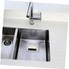 CAXUSD Stainless Steel Square Countertop Trash Chute Grommet for Kitchen Embedded Waste Disposal for Home Cafe Office Practical and Stylish Design view 4