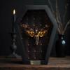 Real Death Head Moth White Skull Acherontia Gothic Witchy Spooky Halloween Butterfly Entomology Shadow Box Insect Oddity Curiosities Taxidermy Wall Art Home Decor Living Gallery CF18-01-NEM-MT view 2