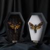 Real Death Head Moth White Skull Acherontia Gothic Witchy Spooky Halloween Butterfly Entomology Shadow Box Insect Oddity Curiosities Taxidermy Wall Art Home Decor Living Gallery CF18-01-NEM-MT view 4