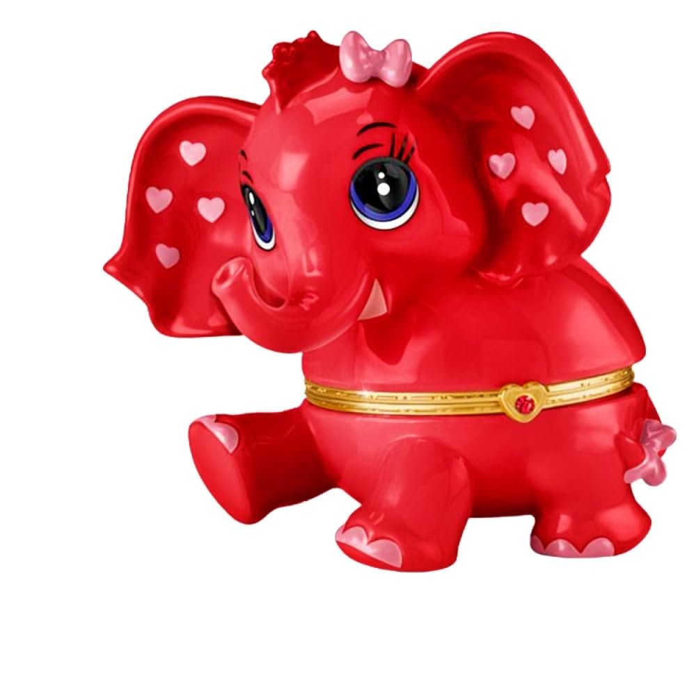 The Bradford Exchange Granddaughter Never Forget You are Loved Birthstone Music Box Collection #1: January Heirloom Porcelain Elephant with Swarvski Crystal Plays 'You are My Sunshine' 4.5"