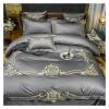 Egyptian Cotton Bedding Set 4pcs King Queen Size Sheet Comforter Cover Pillowcase Bedlinen,Bed view 2
