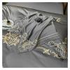 Egyptian Cotton Bedding Set 4pcs King Queen Size Sheet Comforter Cover Pillowcase Bedlinen,Bed view 4