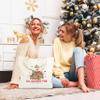 seclate Christmas Canvas Tote Bags for Women, Aesthetic Christmas Books Tote Bag, 13.8x16.5 Reusable Grocery Shopping Bag, Xmas New Year Gifts Party Decor-L04 view 2