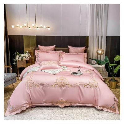 Egyptian Cotton Bedding Set 4pcs King Queen Size Sheet Comforter Cover Pillowcase Bedlinen,Bed