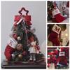 HIENAJ Christmas Stockings with Initials, 7.1 Inches Small Embroidered Letter Knit Red White Christmas Stocking for Family Holiday Decorations and Xmas Tree Fireplace (Y) view 4