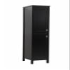 ARS Concepts 16 Bathroom Storage Cabinet, Freestanding with Adjustable Shelves, Black view 2