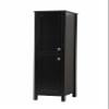 ARS Concepts 16 Bathroom Storage Cabinet, Freestanding with Adjustable Shelves, Black view 3