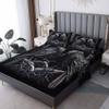 Xyzdorv Viking Crow Sheet Set Queen Size, Mystical Rune Bed Sheets, Norse Mythology Aesthetic Bedding 4 Piece for Bedroom Decor - 16 Inch Deep Pocket, Super Soft Microfiber & Wrinkle Free view 3
