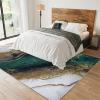 2x4 Runner Rugs Modern Luxury Emerald Green Marble Fit Under Door Rugs for Entryway, Green and Gold Smudged Kitchen Runner Rug Soft Non Slip Washable for Sink Entryway Hallways Indoor view 3