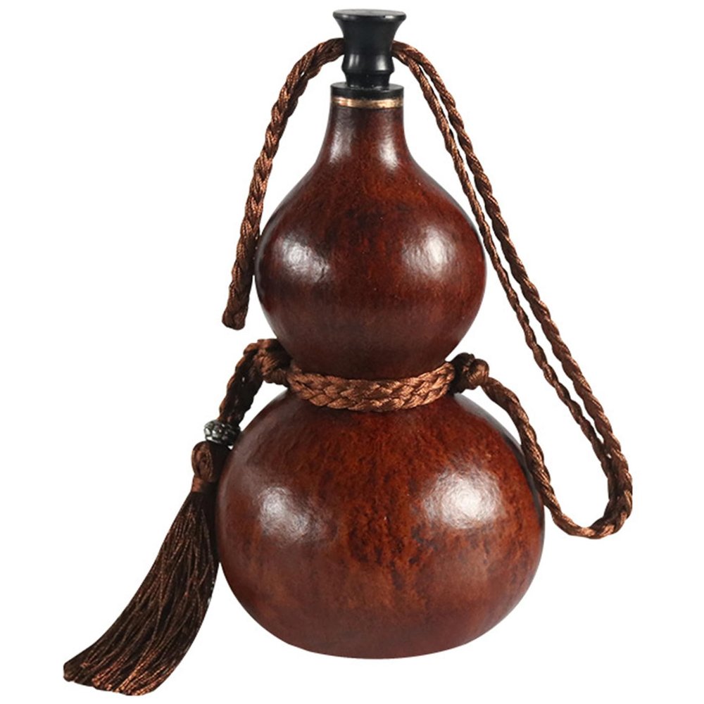 Gourd Bottle Traditional Gourd Beverage Container Water Bottle Drinking Gourd Handcrafted Role-Playing Prop for Daily Drinking Outdoor Activities and Home Decor Gourd Water Bottle Bottle Gourd Drink