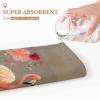 HKMNTGD Kitchen Towels,Towels, Towels for Bathroom,Flamingos and Flowers Printed Soft Coral Fleece Quality Men and Women Bathroom to Wash and Bathe Bath Towels view 3
