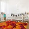 2x3 Area Rugs Natural Scenery Fall Leaves Forest Small Entryway Mats, Thanksgiving Autumn Leaves Red Laundry Room Rug Non Slip Throw Rugs for Front Door Bedroom Bedside view 3