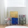 CKKNILV Rolling Utility Cart Slim Storage Trolley 3-Tier Storage Cart Clear Coffee Table Multifunction Utility Rolling Cart Kitchen Storage Organizer 17.7" Dx12.2 Wx27.2 H view 2